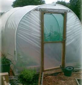 8ft X 15ft Polytunnel - Clear Thermal 800g Polythene