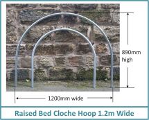 1200mm Span Cloche Hoop (Swaged Ends)