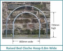800mm Wide Cloche Hoop (Swaged Ends)
